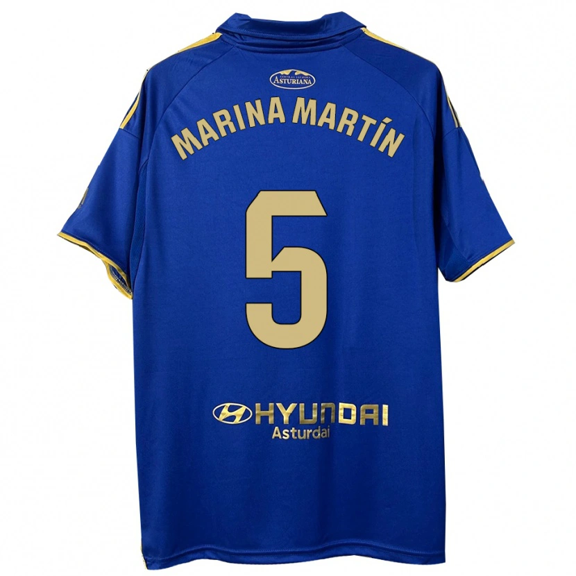 Danxen Women Marina Martín #5 Blue Gold Home Jersey 2025/26 T-Shirt