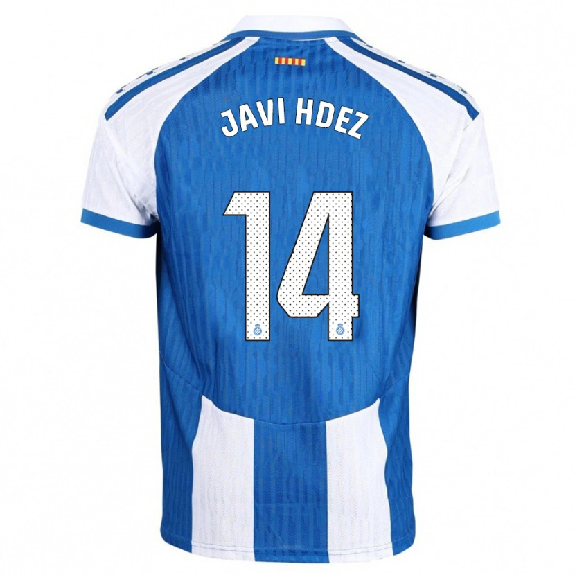 Danxen Women Javi Hernández #14 Blue White Home Jersey 2025/26 T-Shirt