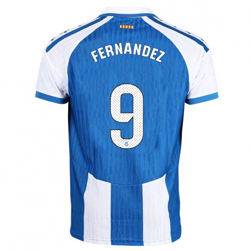 Danxen Women Roberto Fernández #9 Blue White Home Jersey 2025/26 T-Shirt