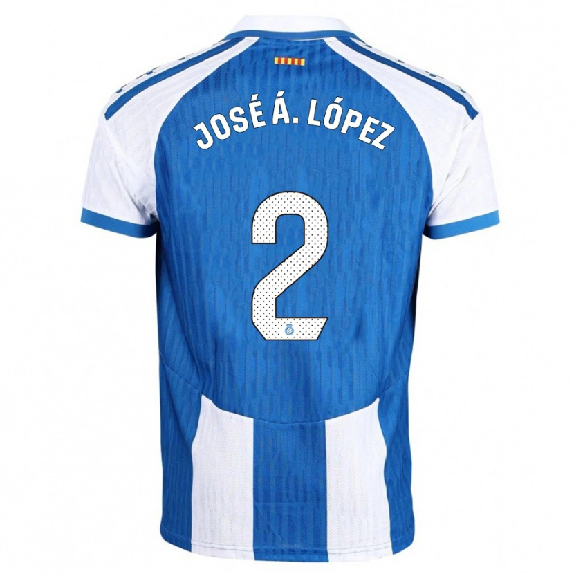 Danxen Women José Ángel López #2 Blue White Home Jersey 2025/26 T-Shirt