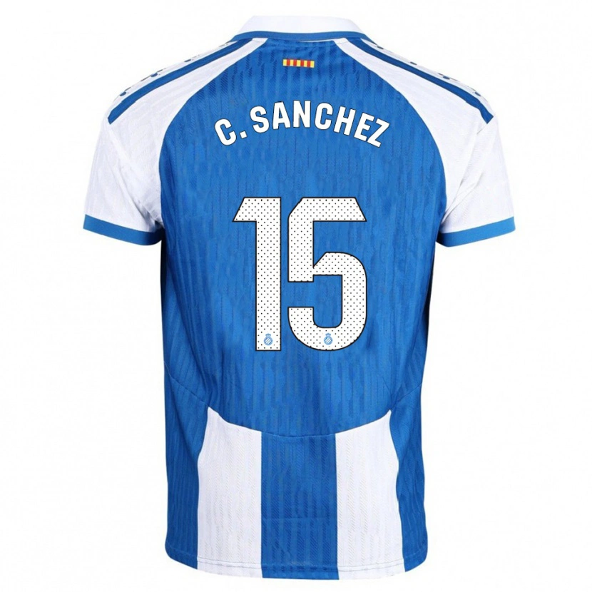 Danxen Women Carlos Sánchez #15 Blue White Home Jersey 2025/26 T-Shirt