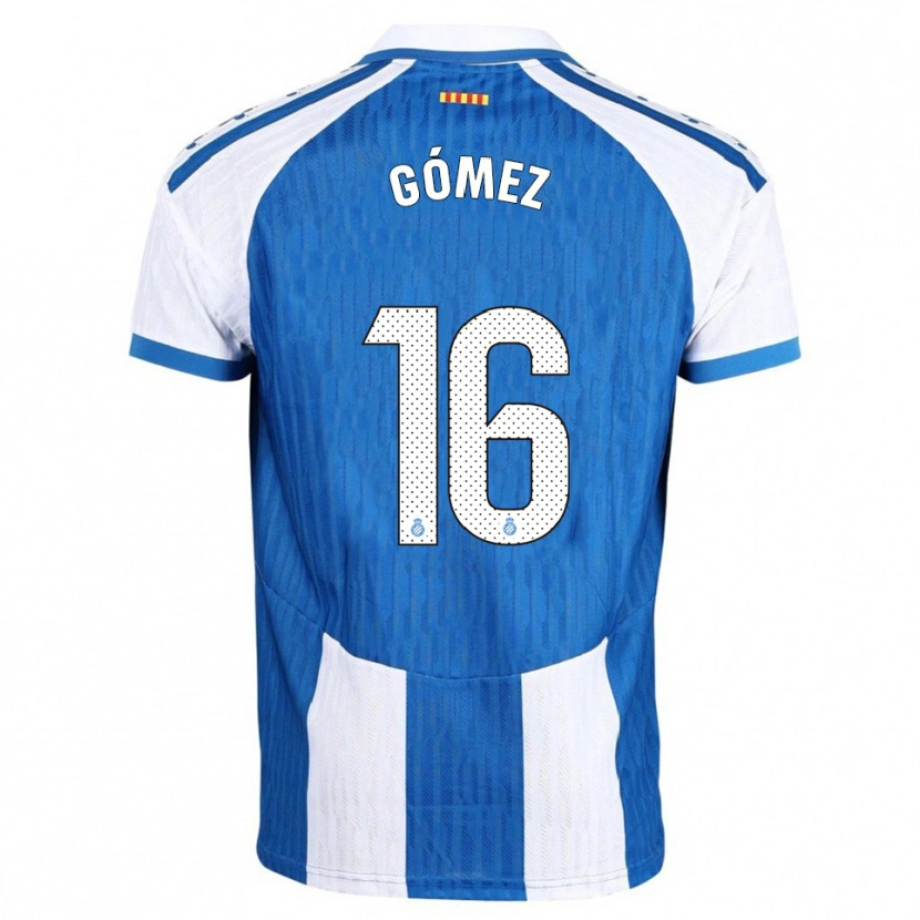 Danxen Women Ferran Gómez #16 Blue White Home Jersey 2025/26 T-Shirt