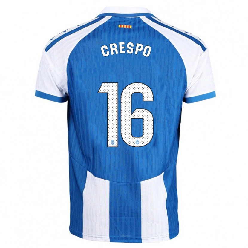 Danxen Women Hugo Crespo #16 Blue White Home Jersey 2025/26 T-Shirt