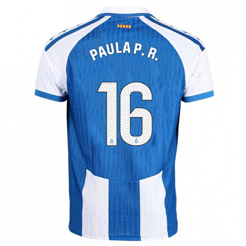 Danxen Women Paula Perea Ramírez #16 Blue White Home Jersey 2025/26 T-Shirt