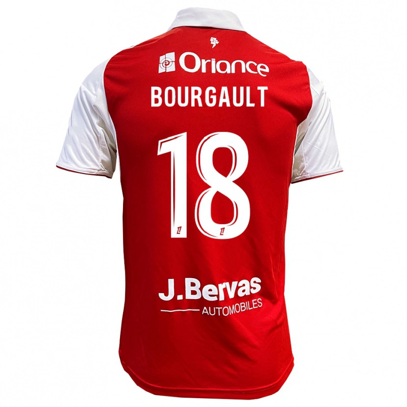 Danxen Women Justin Bourgault #18 Red White Home Jersey 2025/26 T-Shirt