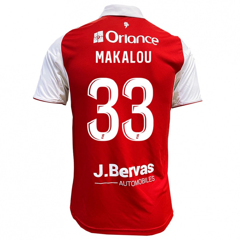 Danxen Women Hamidou Makalou #33 Red White Home Jersey 2025/26 T-Shirt