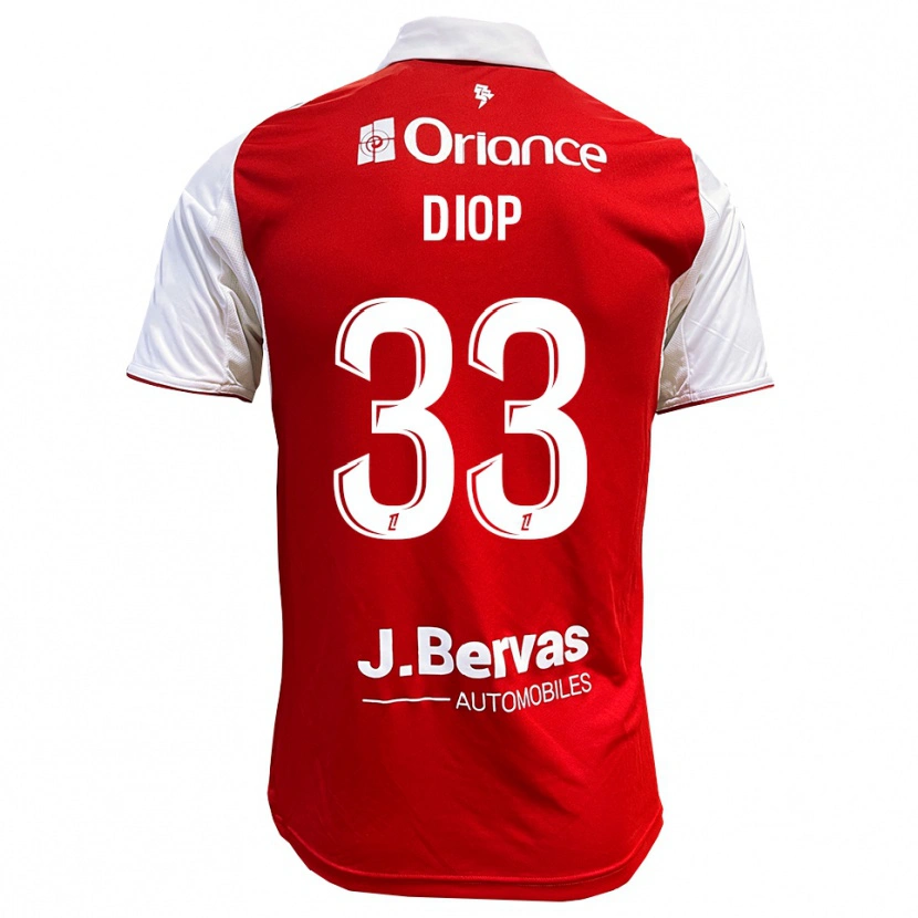 Danxen Women Saliou Diop #33 Red White Home Jersey 2025/26 T-Shirt