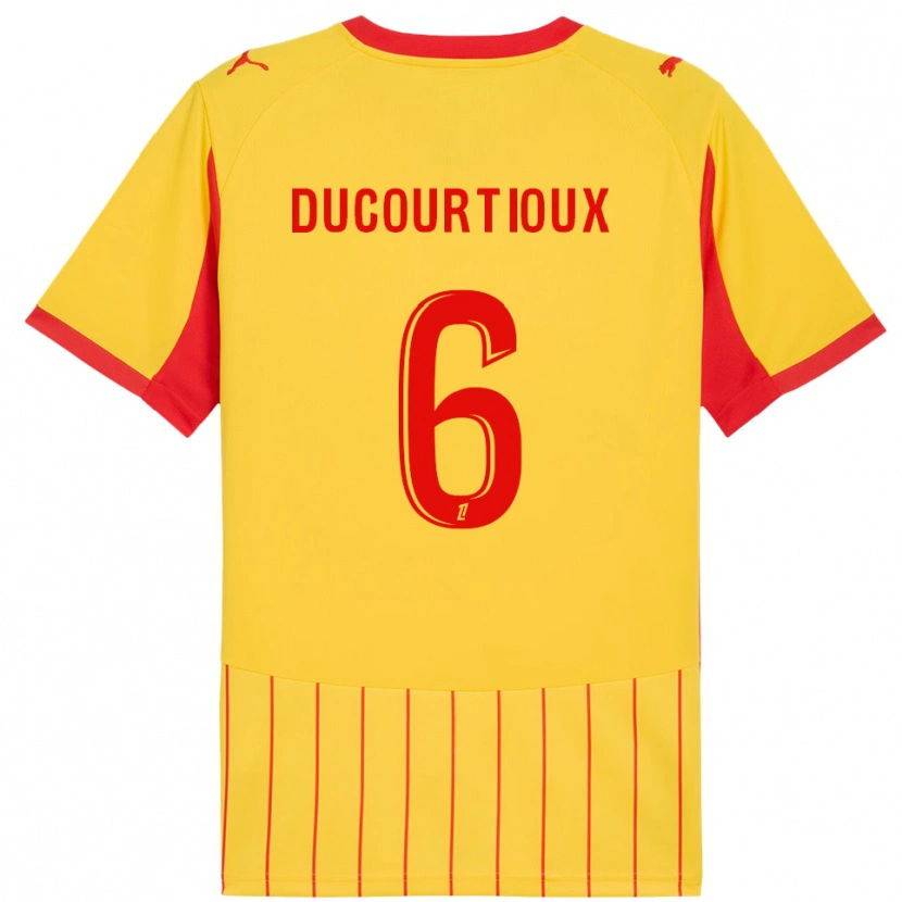 Danxen Women Ilan Ducourtioux #6 Yellow Red Home Jersey 2025/26 T-Shirt