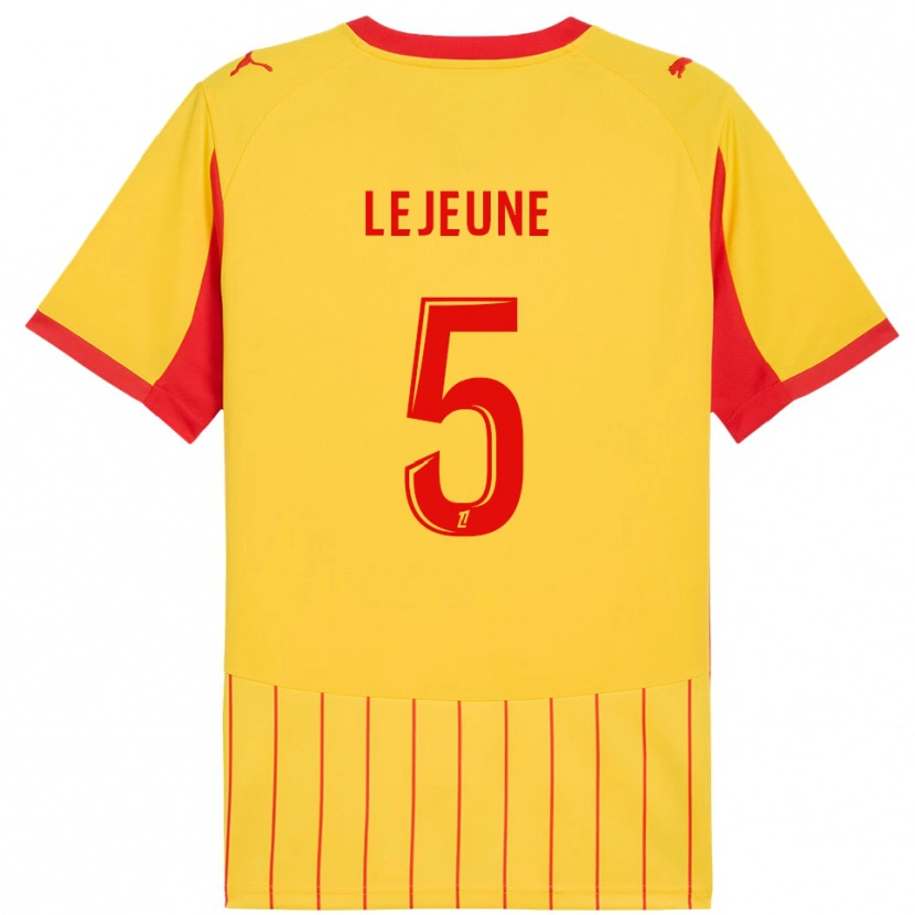 Danxen Women Romane Lejeune #5 Yellow Red Home Jersey 2025/26 T-Shirt