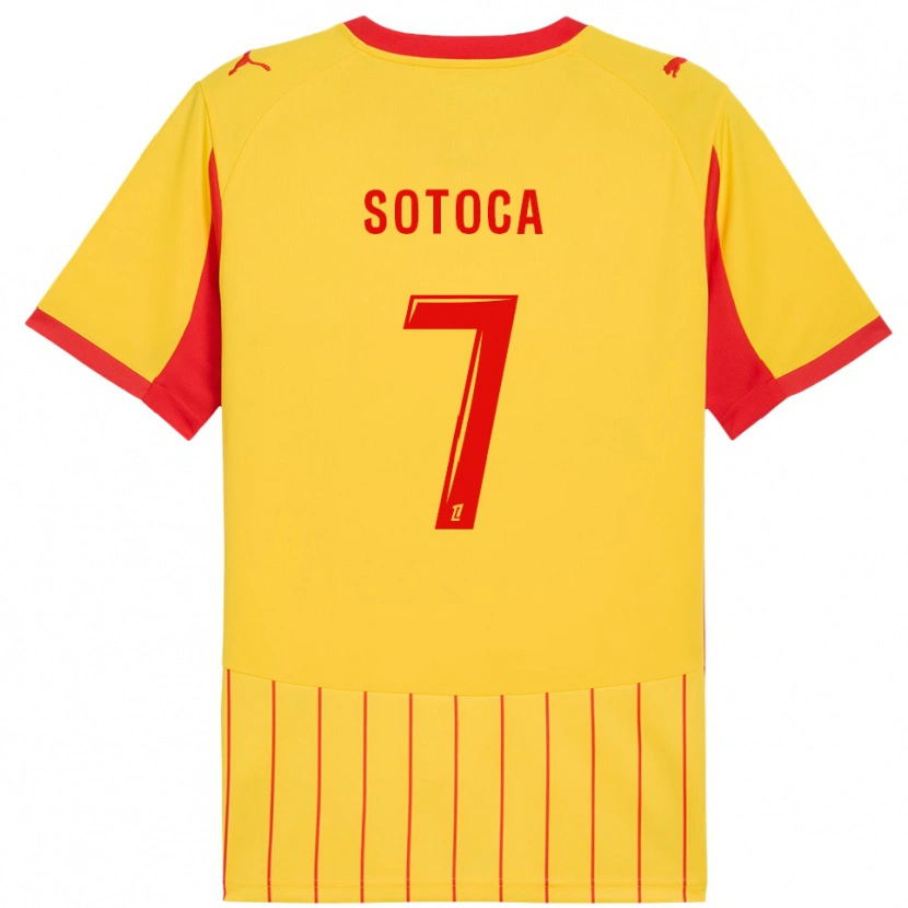 Danxen Women Florian Sotoca #7 Yellow Red Home Jersey 2025/26 T-Shirt
