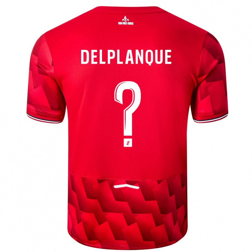 Danxen Women Gaël Delplanque #0 Red White Home Jersey 2025/26 T-Shirt