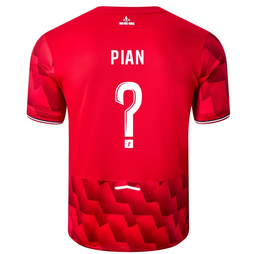 Danxen Women Julie Pian #0 Red White Home Jersey 2025/26 T-Shirt