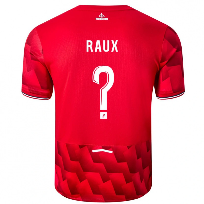 Danxen Women Jules Raux #0 Red White Home Jersey 2025/26 T-Shirt