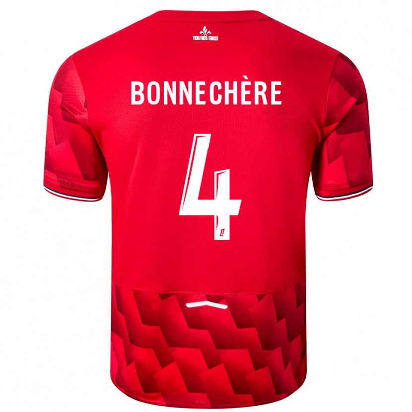 Danxen Women Victor Bonnechère #4 Red White Home Jersey 2025/26 T-Shirt
