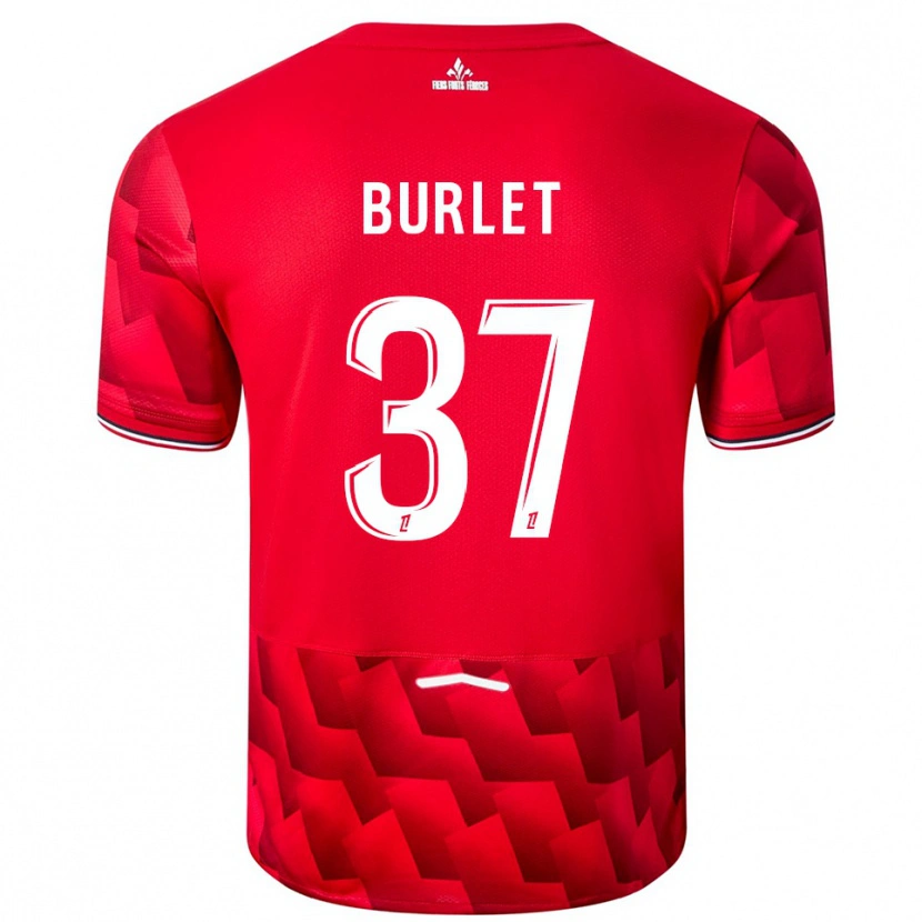 Danxen Women Vincent Burlet #37 Red White Home Jersey 2025/26 T-Shirt