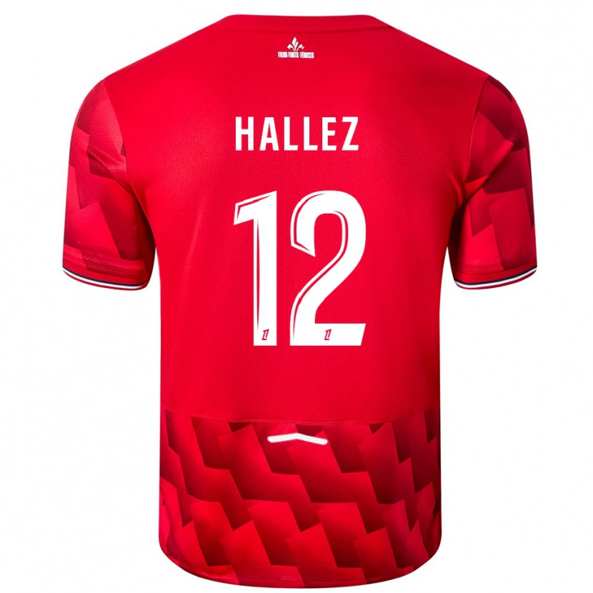 Danxen Women Alexis Hallez #12 Red White Home Jersey 2025/26 T-Shirt