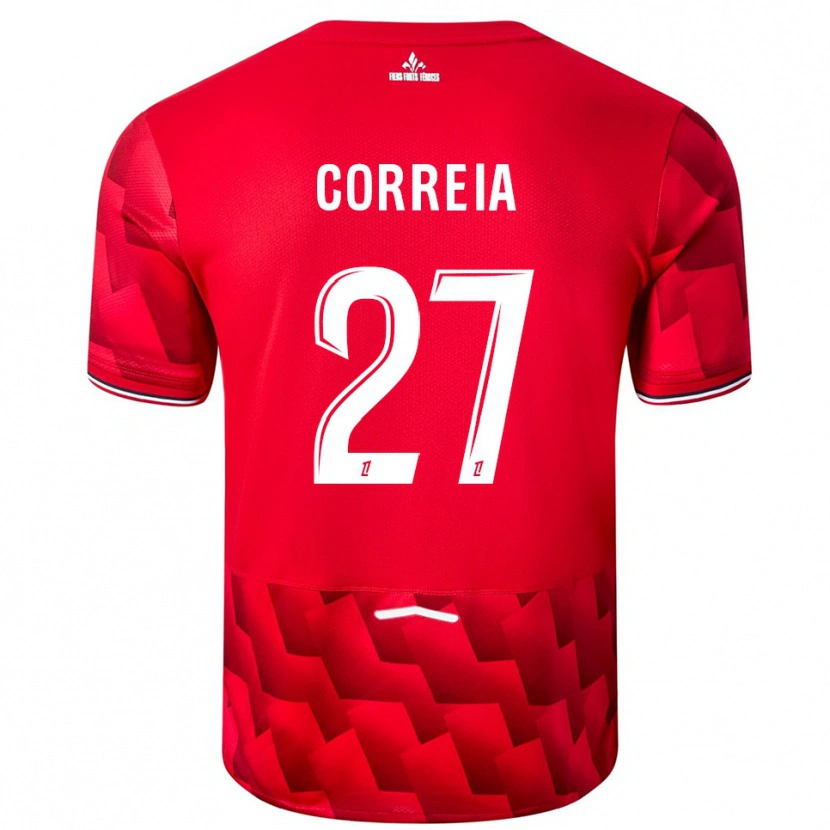 Danxen Women Félix Correia #27 Red White Home Jersey 2025/26 T-Shirt