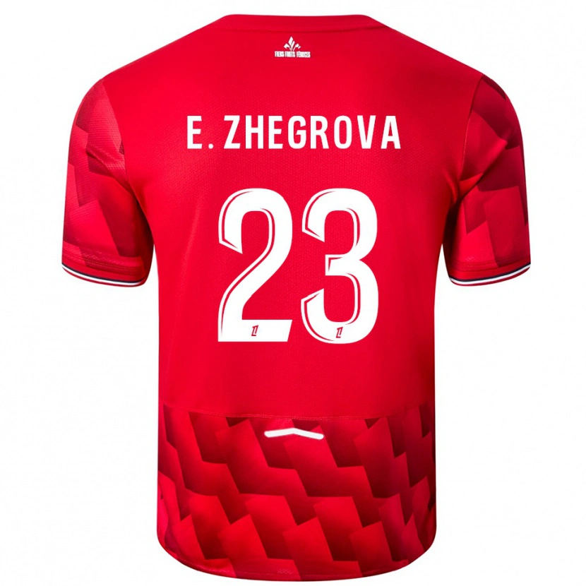 Danxen Women Edon Zhegrova #23 Red White Home Jersey 2025/26 T-Shirt