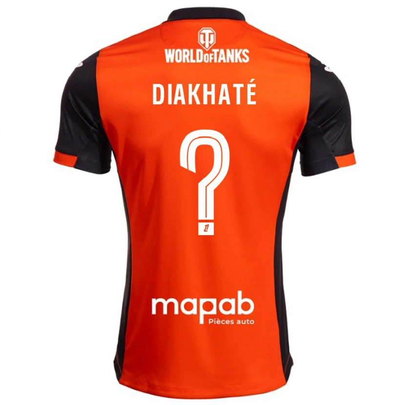 Danxen Women Yanis Diakhaté #0 Black Orange Home Jersey 2025/26 T-Shirt