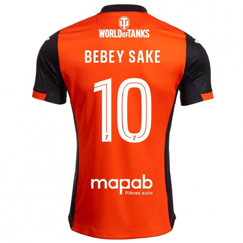 Danxen Women Mattéo Bebey Sake #10 Black Orange Home Jersey 2025/26 T-Shirt
