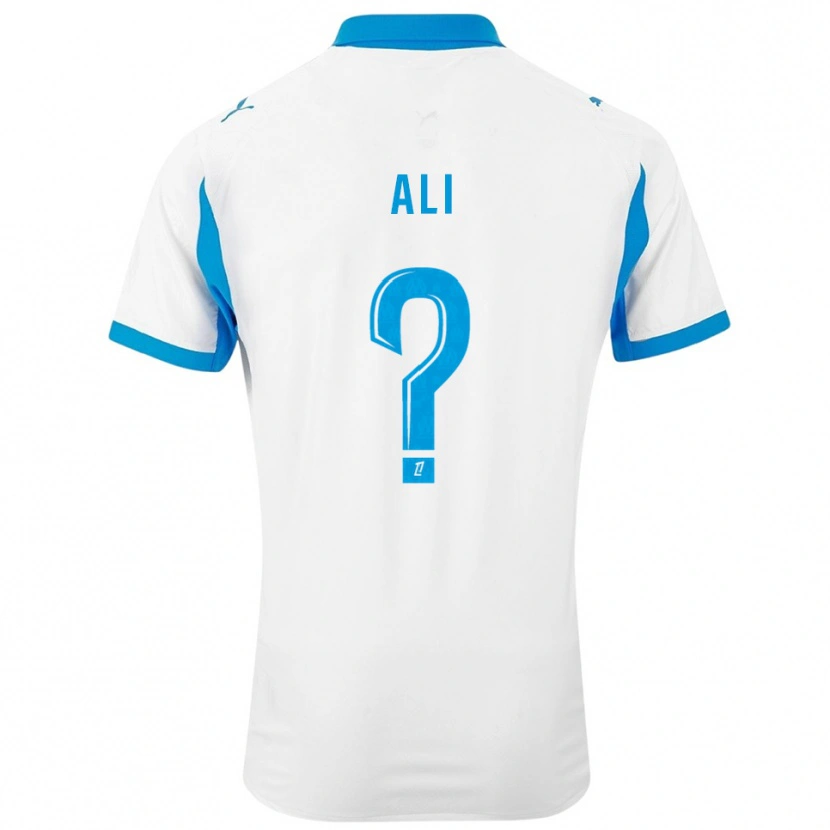 Danxen Women Azhar Ali #0 White Sky Blue Home Jersey 2025/26 T-Shirt