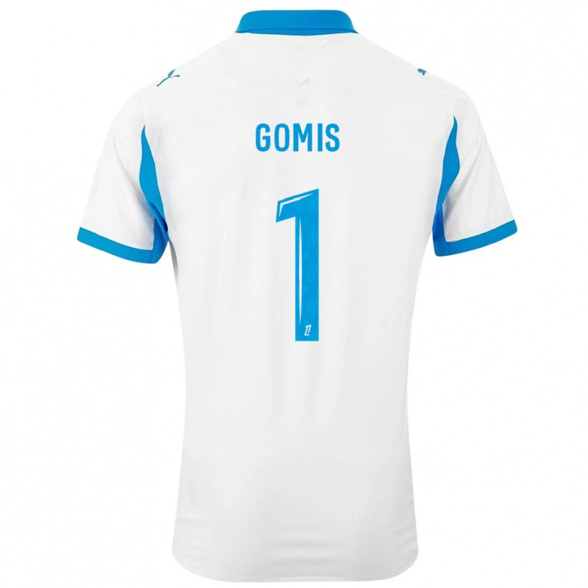 Danxen Women Ibrahim Gomis #1 White Sky Blue Home Jersey 2025/26 T-Shirt