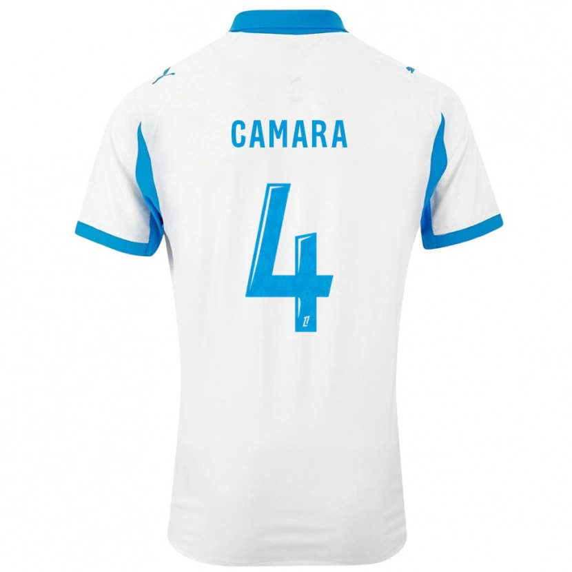 Danxen Women Fodé Camara #4 White Sky Blue Home Jersey 2025/26 T-Shirt