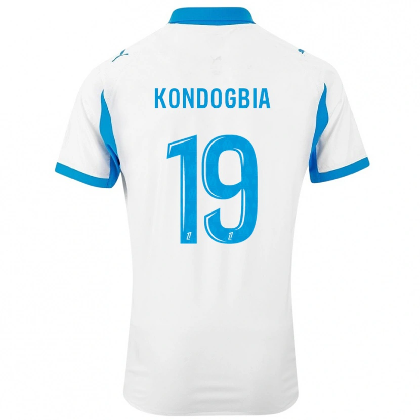 Danxen Women Geoffrey Kondogbia #19 White Sky Blue Home Jersey 2025/26 T-Shirt