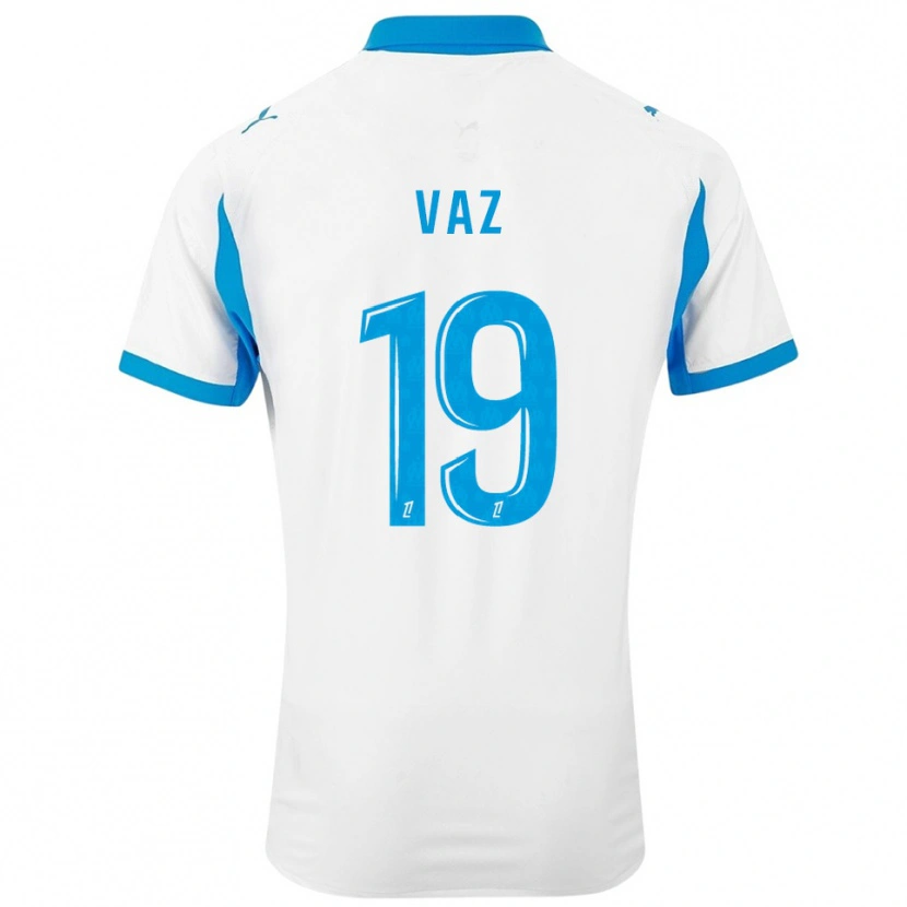 Danxen Women Robinio Vaz #19 White Sky Blue Home Jersey 2025/26 T-Shirt