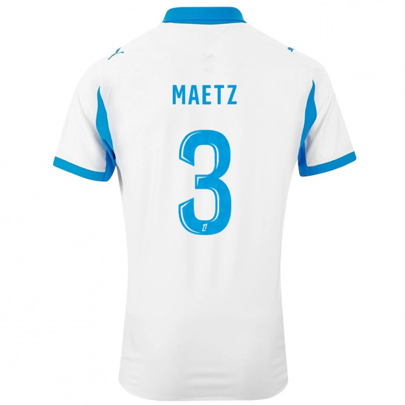 Danxen Women Agathe Maetz #3 White Sky Blue Home Jersey 2025/26 T-Shirt