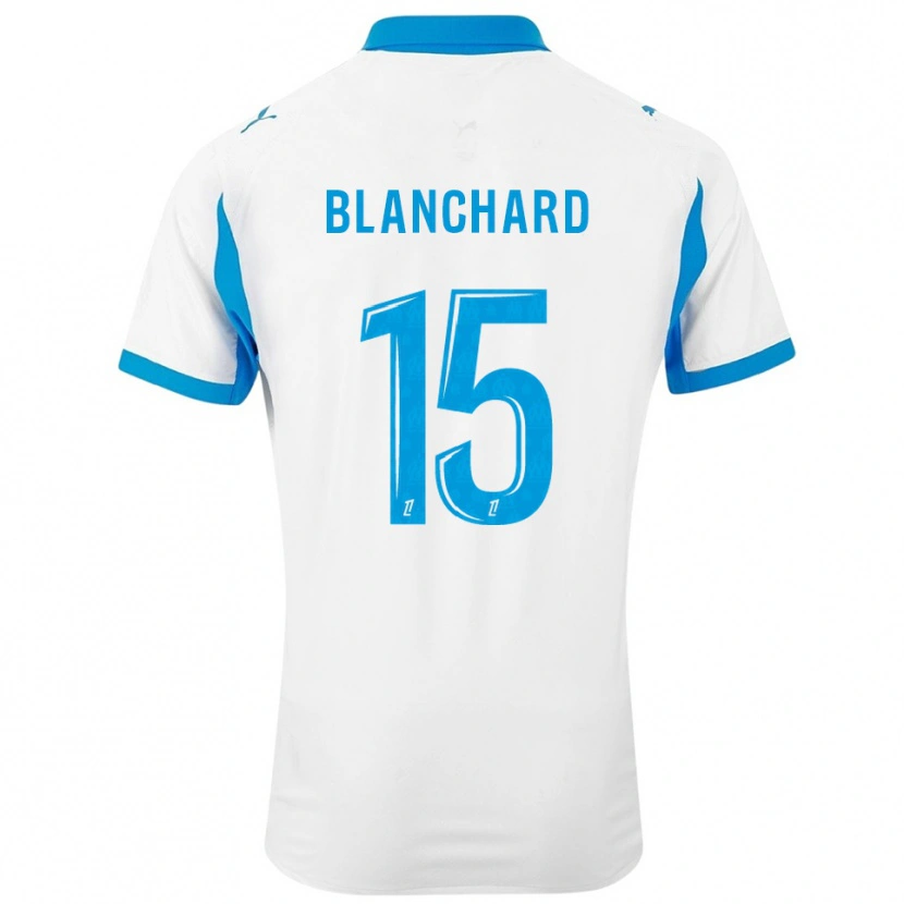 Danxen Women Ninon Blanchard #15 White Sky Blue Home Jersey 2025/26 T-Shirt