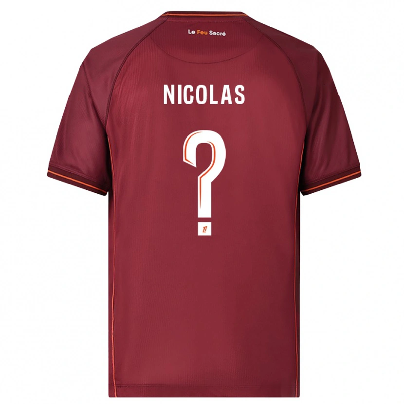 Danxen Women Max-Henry Nicolas #0 Burgundy White Home Jersey 2025/26 T-Shirt