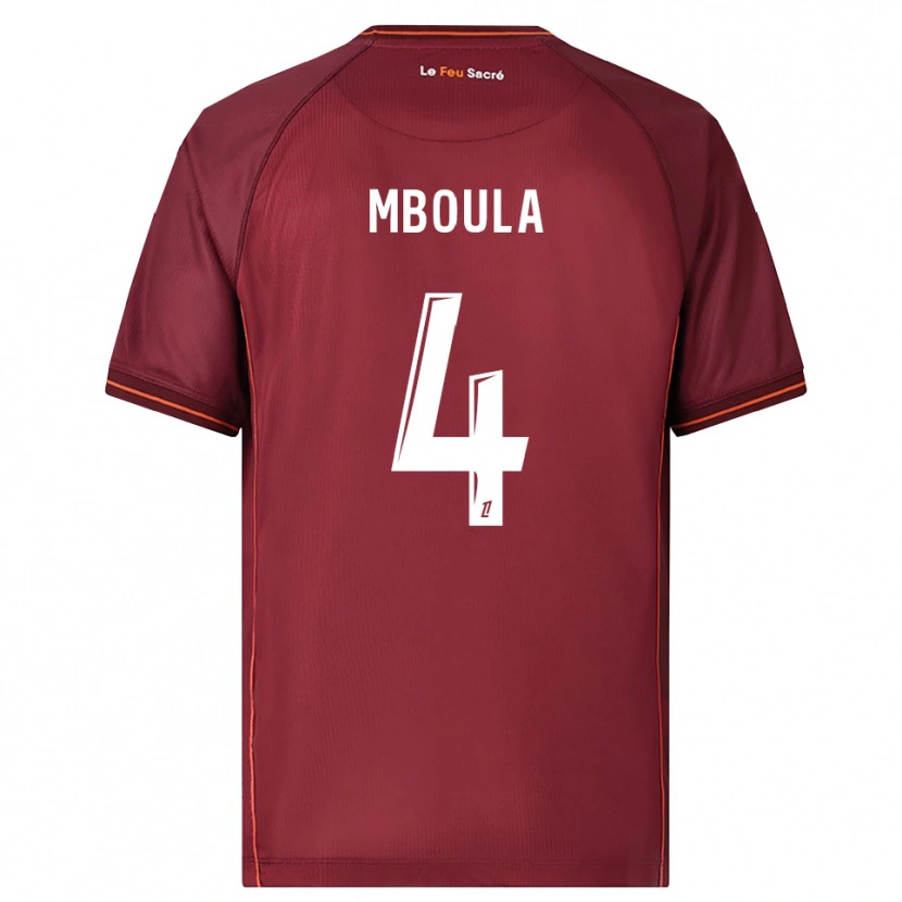 Danxen Women Michel Mboula #4 Burgundy White Home Jersey 2025/26 T-Shirt