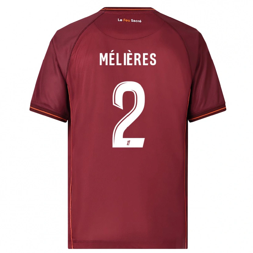 Danxen Women Cléo Mélières #2 Burgundy White Home Jersey 2025/26 T-Shirt