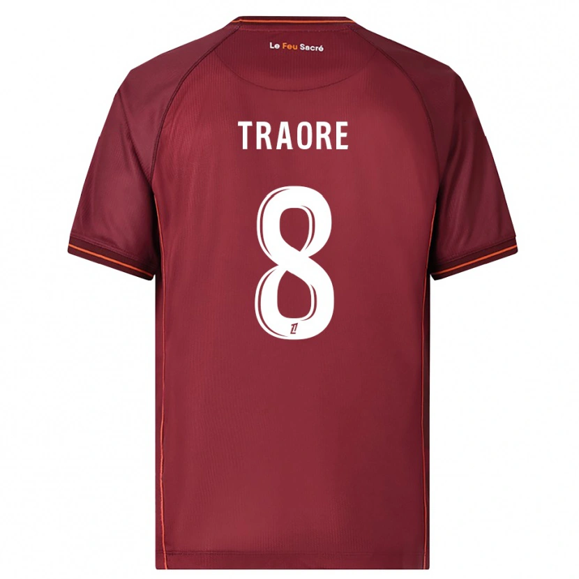 Danxen Women Boubacar Traoré #8 Burgundy White Home Jersey 2025/26 T-Shirt