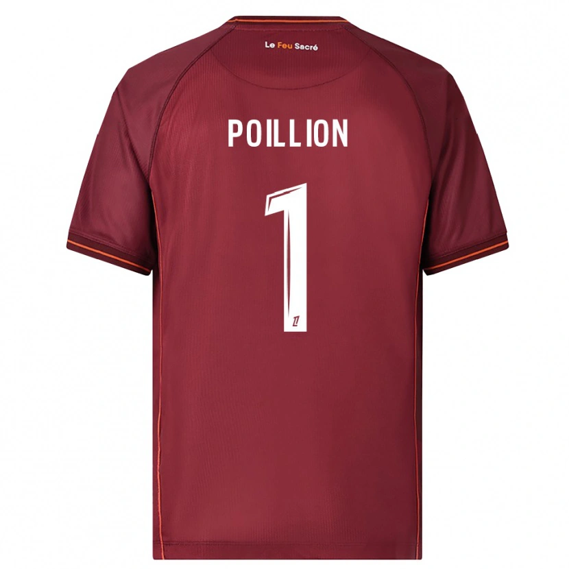 Danxen Women Noé Poillion #1 Burgundy White Home Jersey 2025/26 T-Shirt