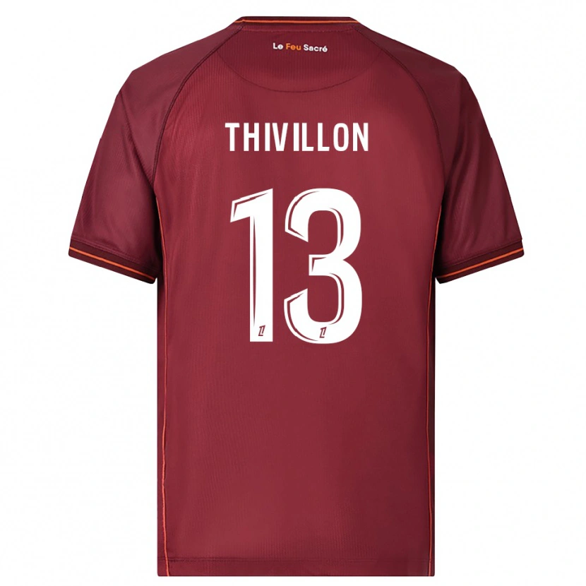 Danxen Women Lina Thivillon #13 Burgundy White Home Jersey 2025/26 T-Shirt