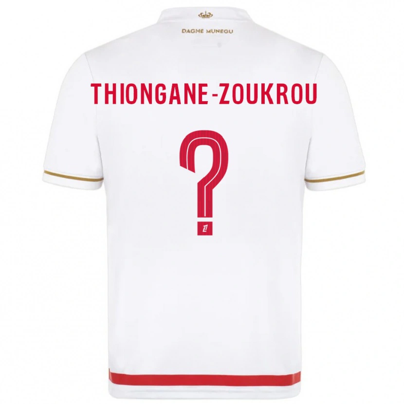 Danxen Women Ackah-Tidiane Thiongane-Zoukrou #0 Red  White Home Jersey 2025/26 T-Shirt