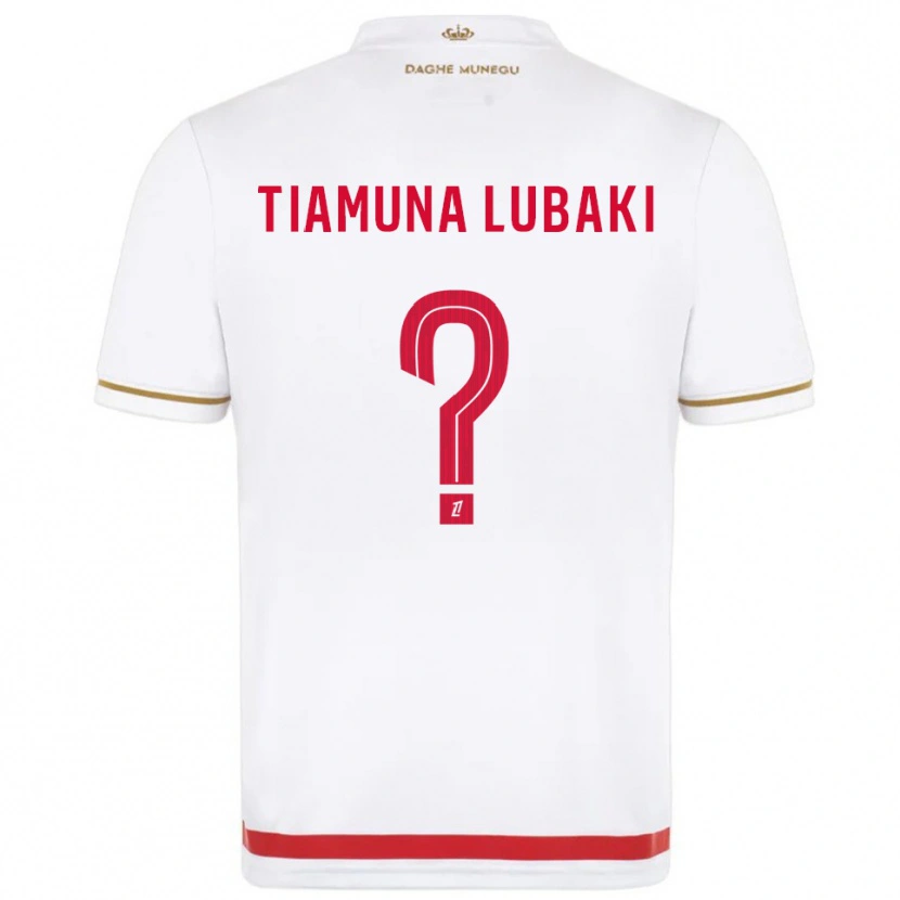 Danxen Women Loïc Tiamuna Lubaki #0 Red  White Home Jersey 2025/26 T-Shirt
