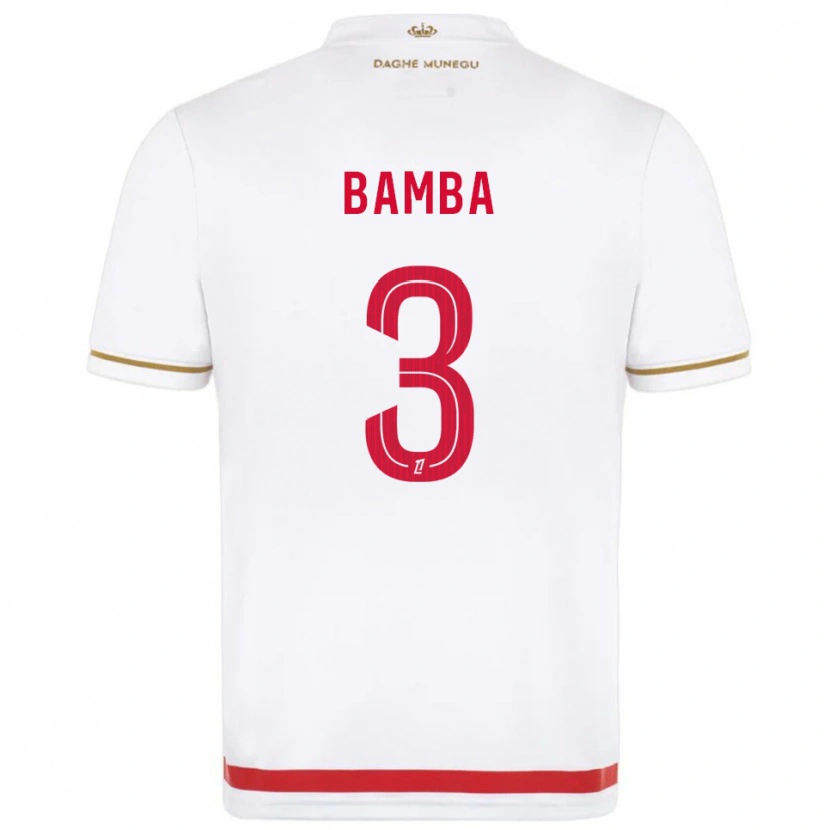 Danxen Women Ismaïl Bamba #3 Red  White Home Jersey 2025/26 T-Shirt