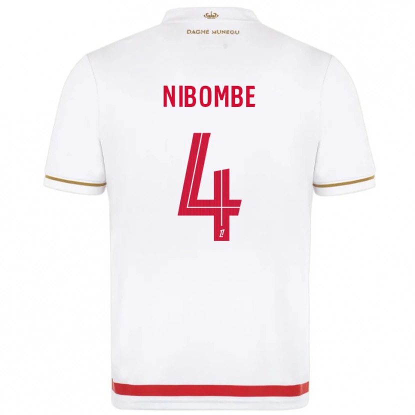 Danxen Women Samuel Nibombe #4 Red  White Home Jersey 2025/26 T-Shirt