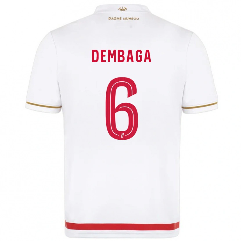 Danxen Women Boubakar Dembaga #6 Red  White Home Jersey 2025/26 T-Shirt
