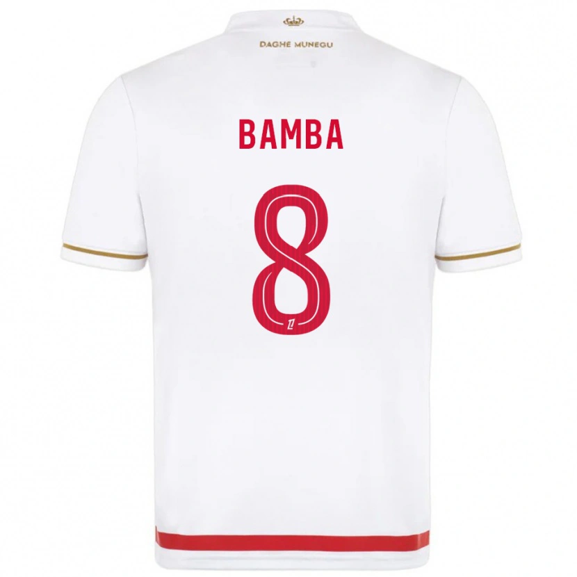 Danxen Women Aladji Bamba #8 Red  White Home Jersey 2025/26 T-Shirt