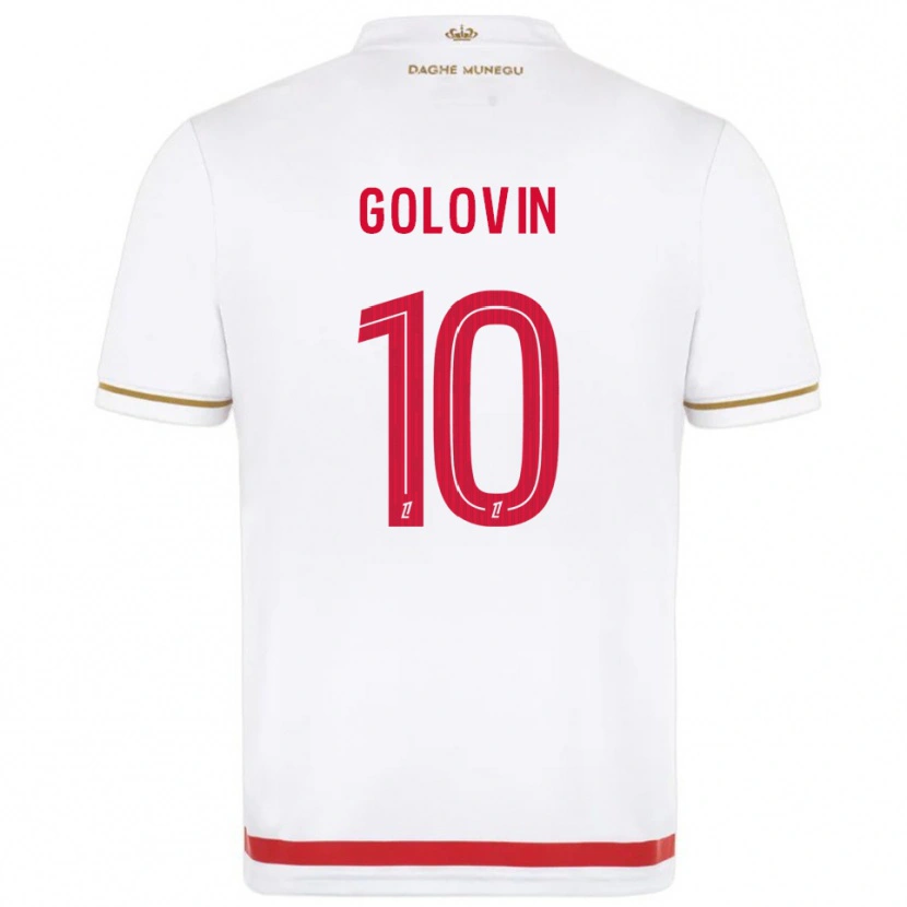 Danxen Women Aleksandr Golovin #10 Red  White Home Jersey 2025/26 T-Shirt