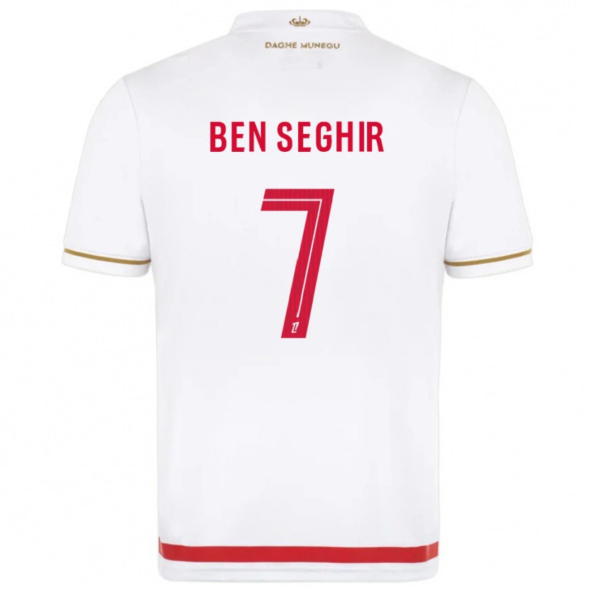Danxen Women Eliesse Ben Seghir #7 Red  White Home Jersey 2025/26 T-Shirt