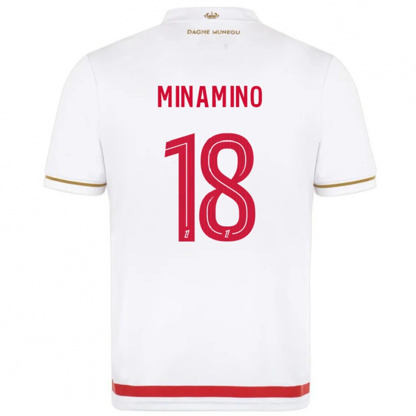 Danxen Women Takumi Minamino #18 Red  White Home Jersey 2025/26 T-Shirt