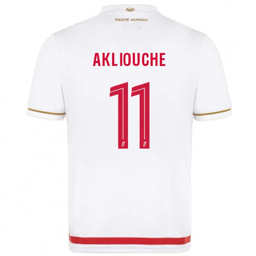Danxen Women Maghnes Akliouche #11 Red  White Home Jersey 2025/26 T-Shirt