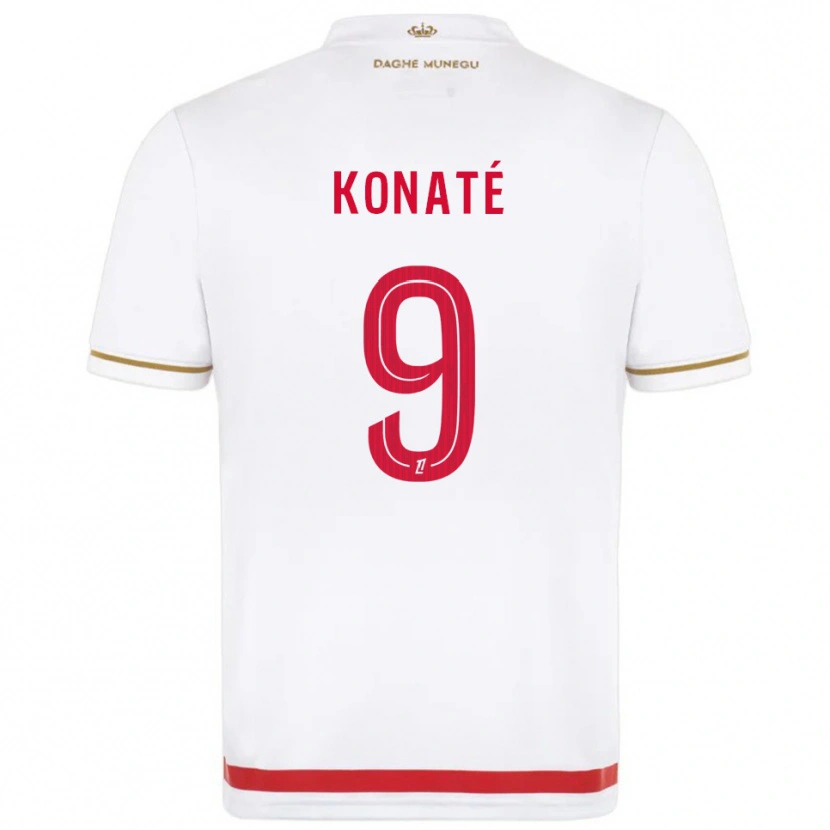 Danxen Women Oumar Konaté #9 Red  White Home Jersey 2025/26 T-Shirt