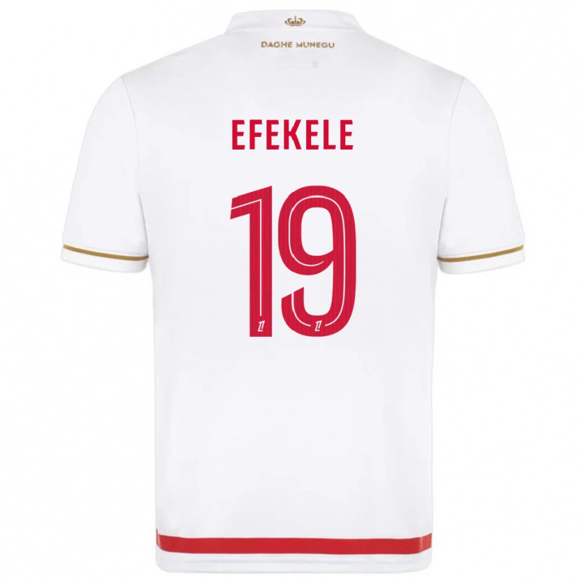 Danxen Women Malamine Efekele #19 Red  White Home Jersey 2025/26 T-Shirt