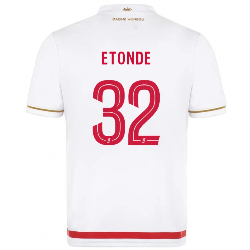 Danxen Women Romaric Etonde #32 Red  White Home Jersey 2025/26 T-Shirt